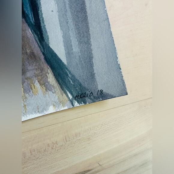 Artist Rending Watercolor Greek Statue Watercolors on Paper Wall Art Original Ar - Picture 2 of 3